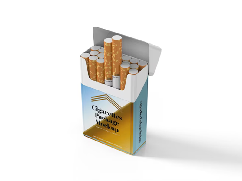 Empty Paper Flip Top Cigarette Boxes